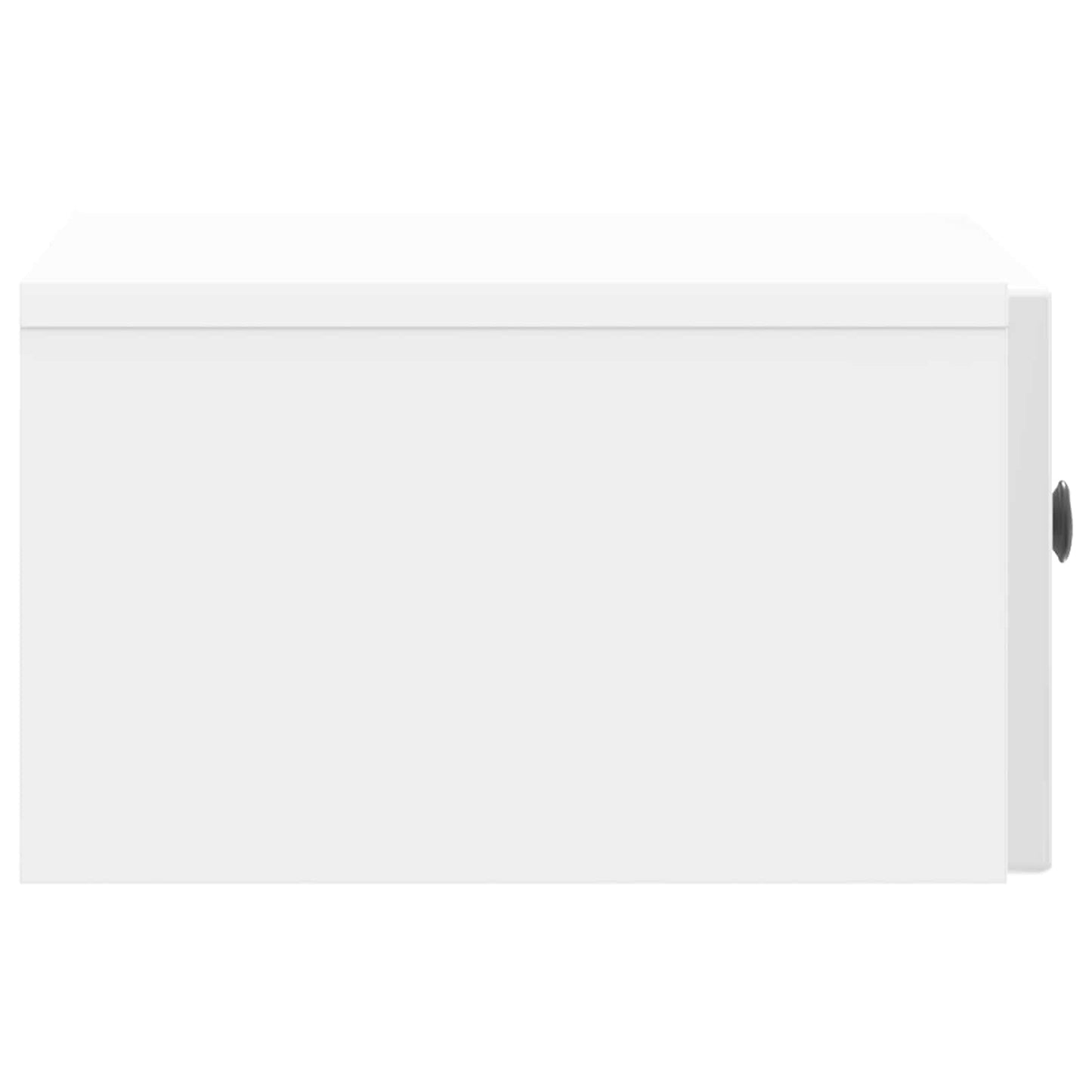 vidaXL Bedside Cabinet with Drawer High Gloss White 49 x 34.5 x 20 cm