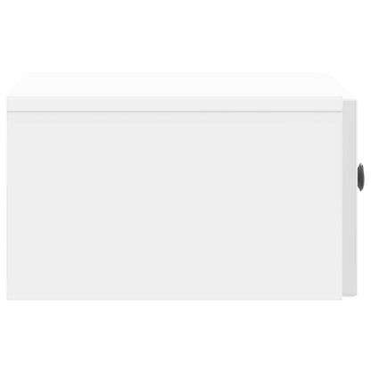 vidaXL Bedside Cabinet with Drawer High Gloss White 49 x 34.5 x 20 cm