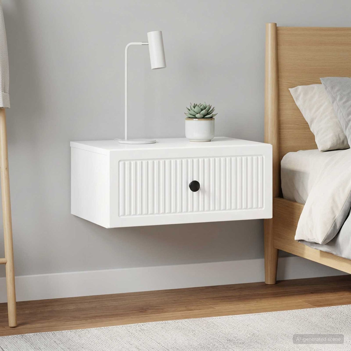 vidaXL Bedside Cabinet 2 pcs High Gloss White 49 x 34.5 x 20 cm