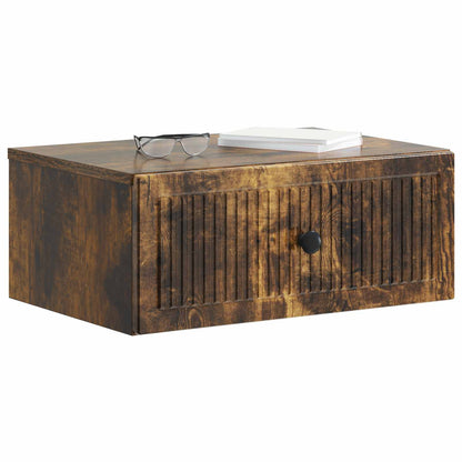 vidaXL Bedside Cabinet Smoked Oak 49 x 34.5 x 20 cm Engineered Wood
