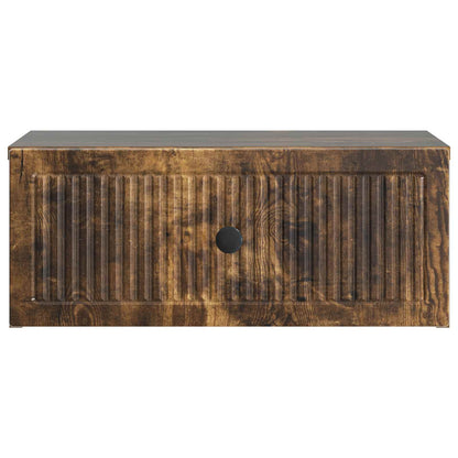 vidaXL Bedside Cabinet with Drawer 2 pcs Smoked Oak 49 x 34.5 x 20 cm
