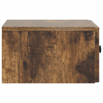 vidaXL Bedside Cabinet with Drawer 2 pcs Smoked Oak 49 x 34.5 x 20 cm
