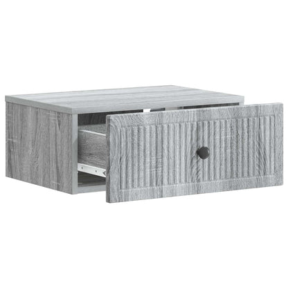 vidaXL Bedside Cabinet Grey Sonoma 49 x 34.5 x 20 cm Engineered Wood