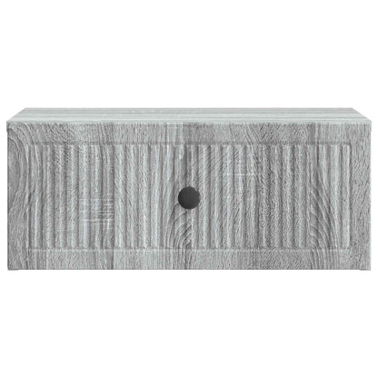 vidaXL Bedside Cabinet Grey Sonoma 49 x 34.5 x 20 cm Engineered Wood