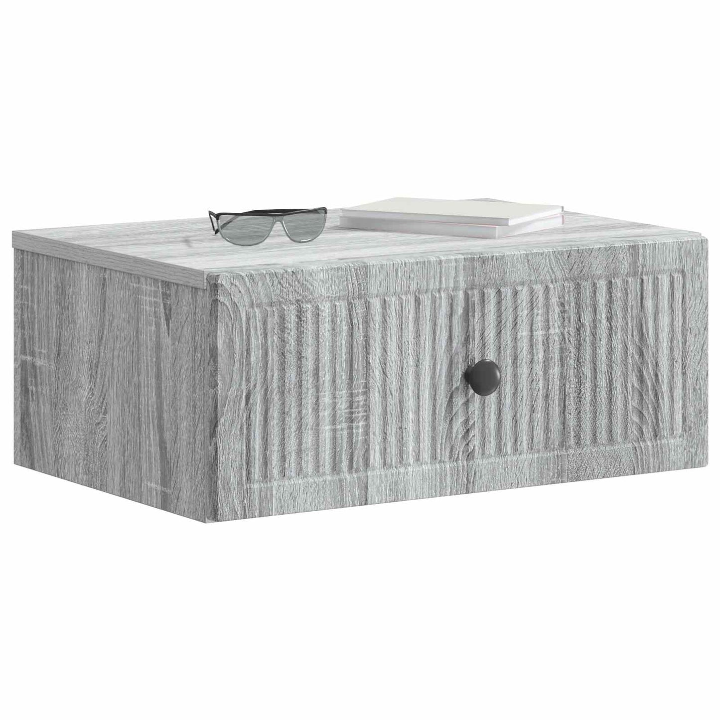 vidaXL Bedside Cabinet Grey Sonoma 49 x 34.5 x 20 cm Engineered Wood