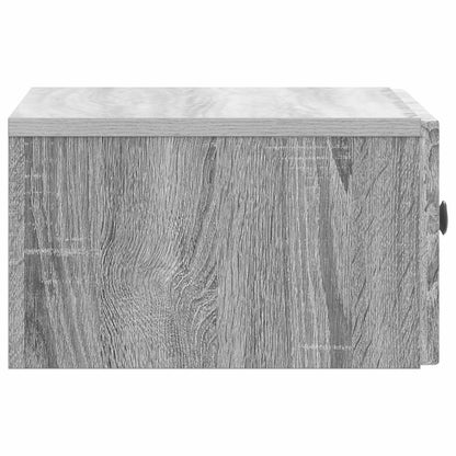vidaXL Bedside Cabinet Grey Sonoma 49 x 34.5 x 20 cm Engineered Wood