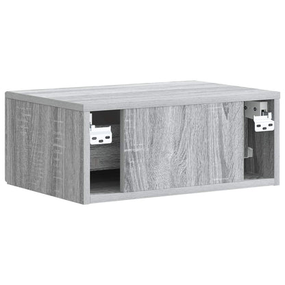 vidaXL Bedside Cabinet with Drawer 2 pcs Grey Sonoma 49 x 34.5 x 20 cm