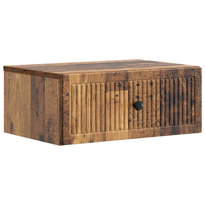 vidaXL Bedside Cabinet Old Wood 49 x 34.5 x 20 cm Engineered Wood