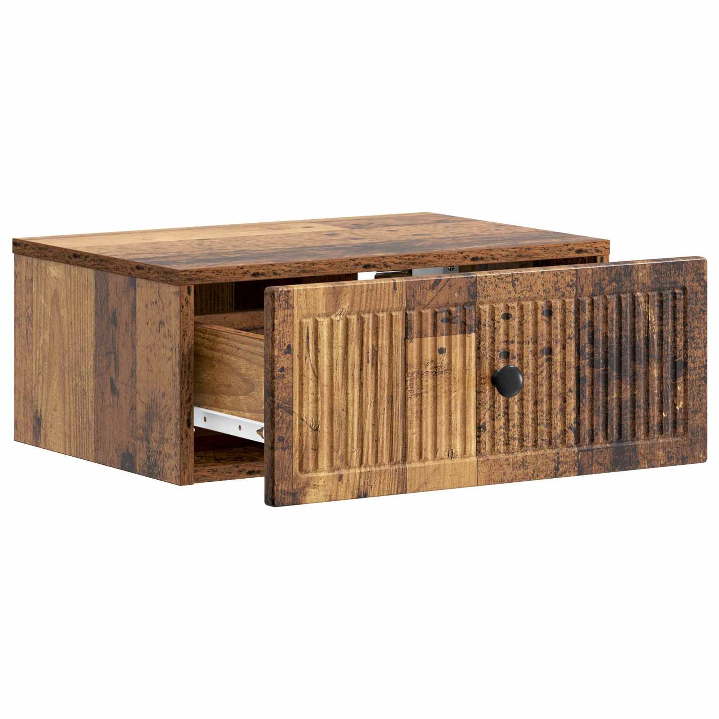 vidaXL Bedside Cabinet Old Wood 49 x 34.5 x 20 cm Engineered Wood