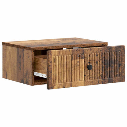 vidaXL Bedside Cabinet Old Wood 49 x 34.5 x 20 cm Engineered Wood