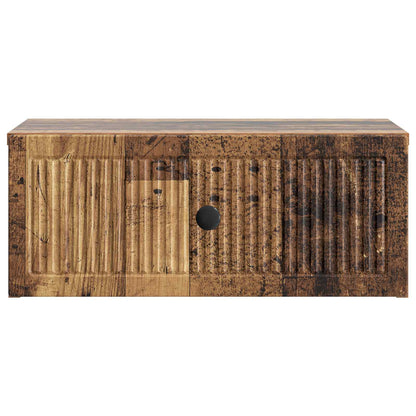 vidaXL Bedside Cabinet Old Wood 49 x 34.5 x 20 cm Engineered Wood