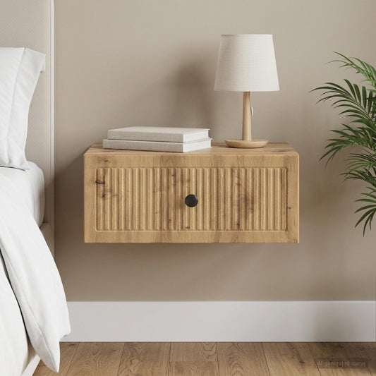 vidaXL Bedside Cabinet Artisan Oak 49 x 34.5 x 20 cm Engineered Wood