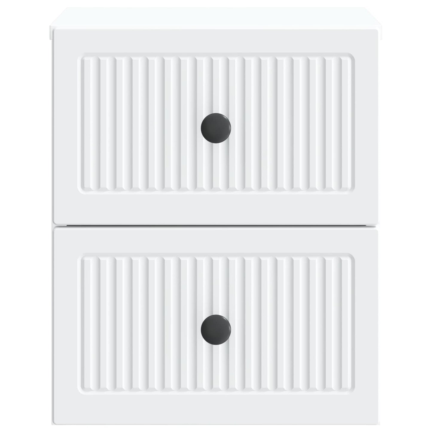 vidaXL Wall-Mounted Bedside Cabinet 2 pcs White 33 x 34.5 x 40 cm