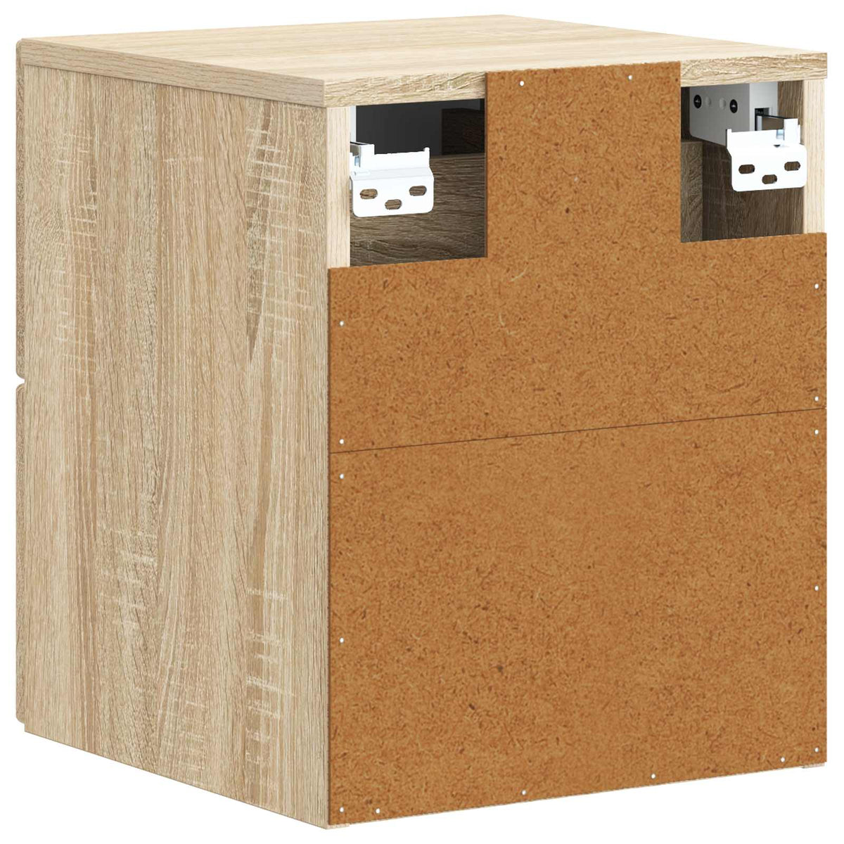 vidaXL Wall-Mounted Bedside Cabinet Sonoma Oak 33 x 34.5 x 40 cm