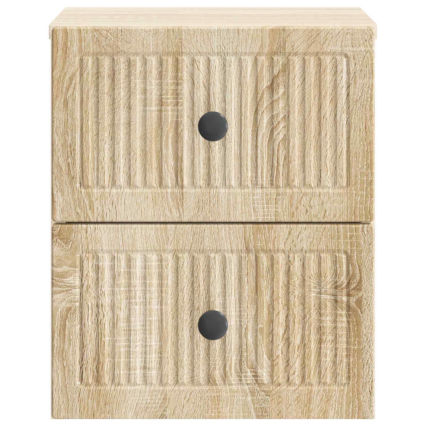 vidaXL Wall-Mounted Bedside Cabinet Sonoma Oak 33 x 34.5 x 40 cm