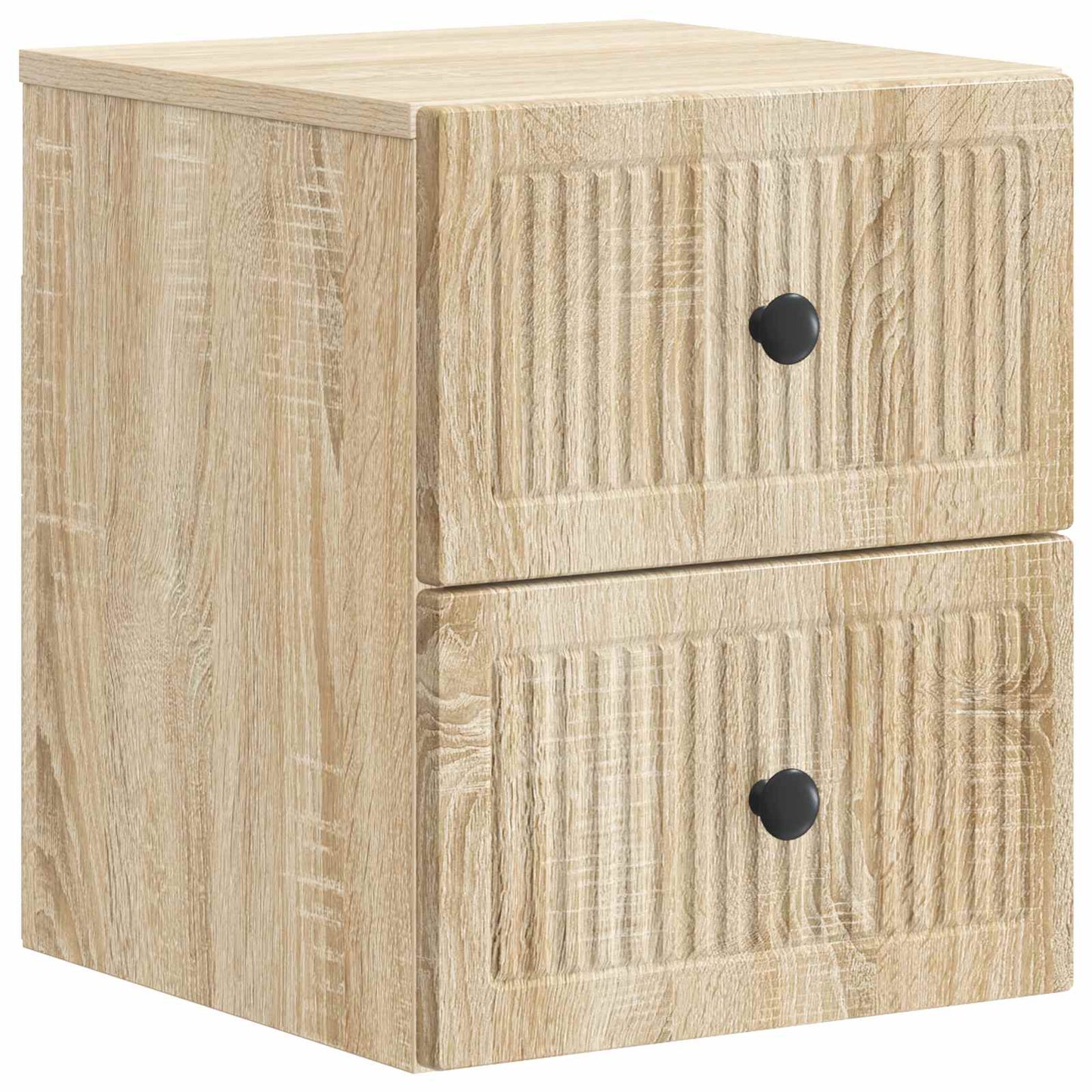 vidaXL Wall-Mounted Bedside Cabinet 2 pcs Sonoma Oak 33 x 34.5 x 40 cm