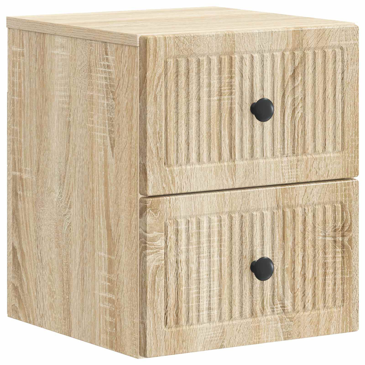 vidaXL Wall-Mounted Bedside Cabinet 2 pcs Sonoma Oak 33 x 34.5 x 40 cm