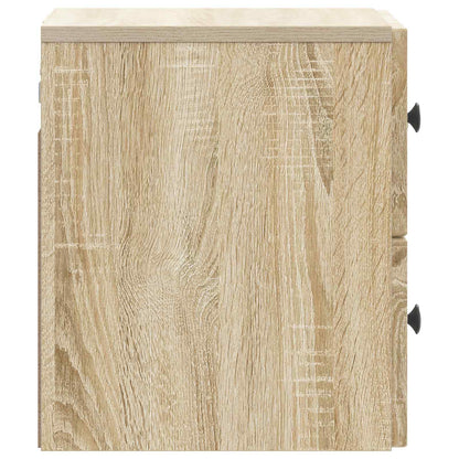 vidaXL Wall-Mounted Bedside Cabinet 2 pcs Sonoma Oak 33 x 34.5 x 40 cm