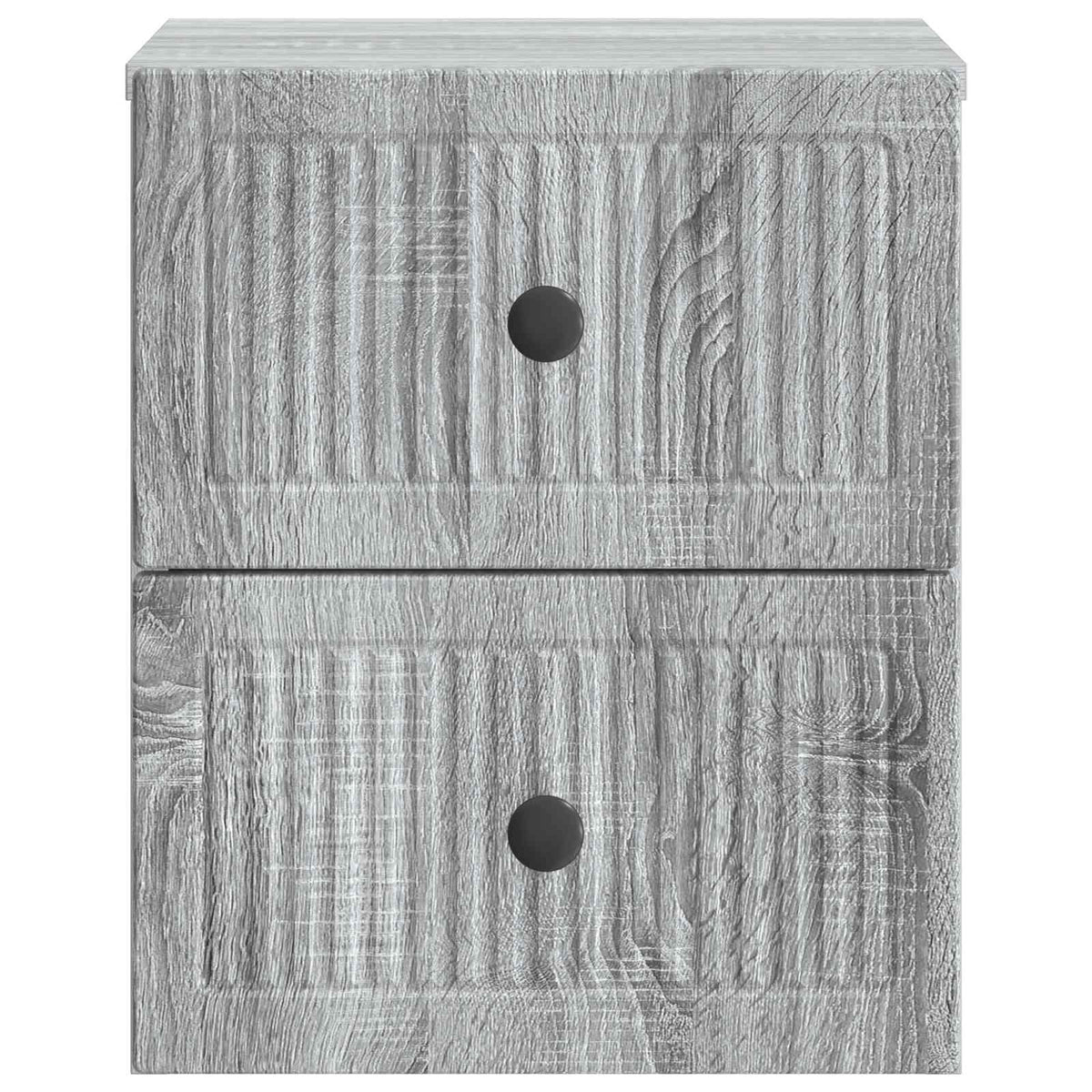 vidaXL Wall-Mounted Bedside Cabinet 2 pcs Grey Sonoma