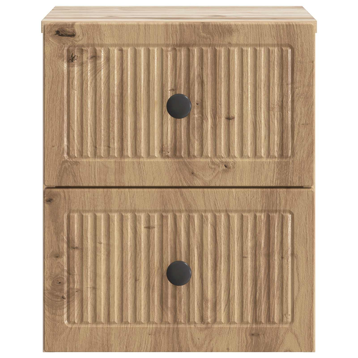 vidaXL Wall-Mounted Bedside Cabinet Artisan Oak 33 x 34.5 x 40 cm