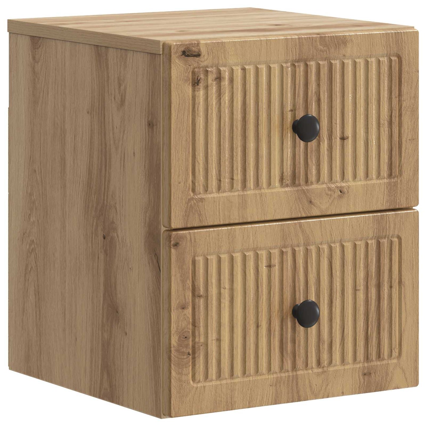 vidaXL Wall-Mounted Bedside Cabinet 2 pcs Artisan Oak Engineered Wood