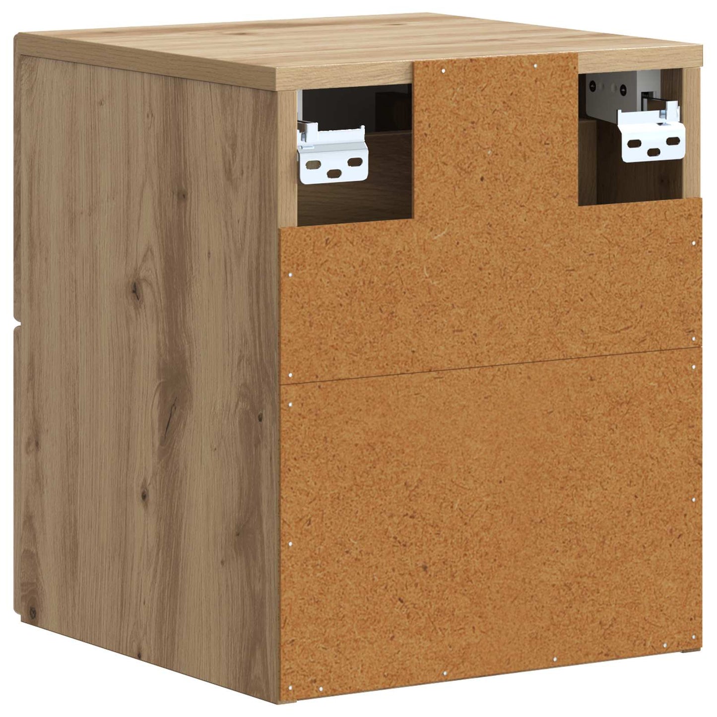 vidaXL Wall-Mounted Bedside Cabinet 2 pcs Artisan Oak Engineered Wood