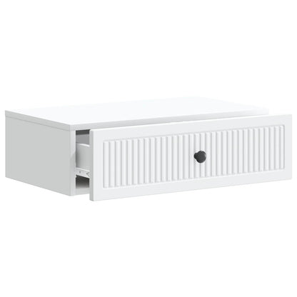 vidaXL Wall-Mounted Side Table White 59 x 34.5 x 17 cm Engineered Wood