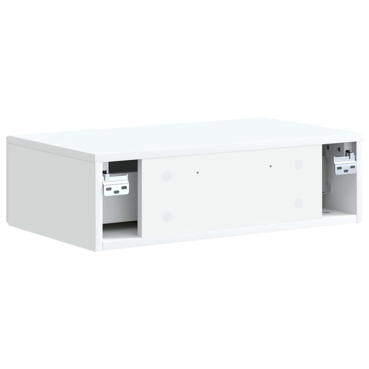 vidaXL Wall-Mounted Side Table White 59 x 34.5 x 17 cm Engineered Wood