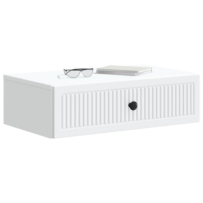 vidaXL Wall-Mounted Side Table White 59 x 34.5 x 17 cm Engineered Wood