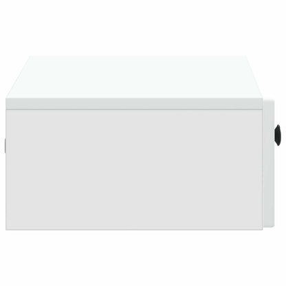 vidaXL Wall-Mounted Side Table White 59 x 34.5 x 17 cm Engineered Wood