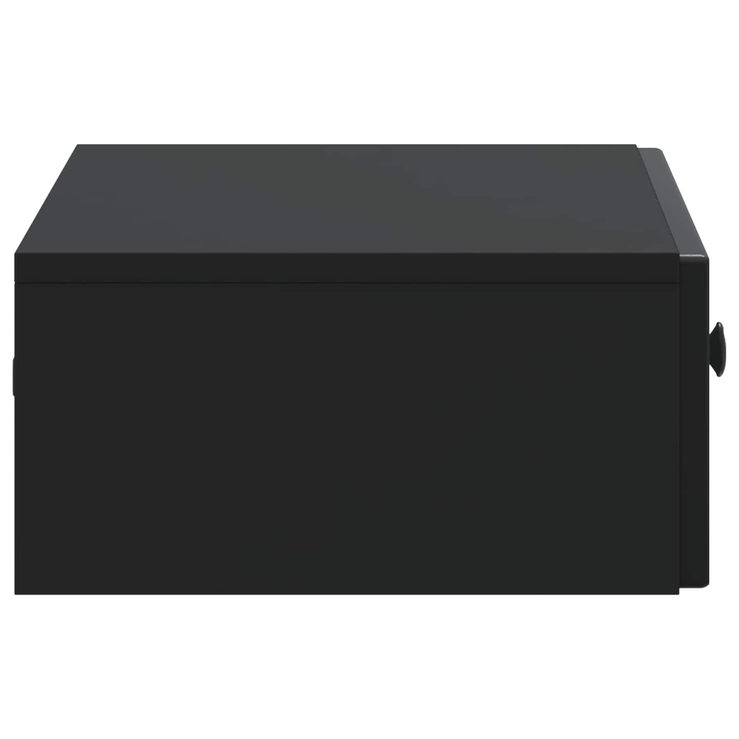 vidaXL Wall-Mounted Side Table Black 59 x 34.5 x 17 cm Engineered Wood