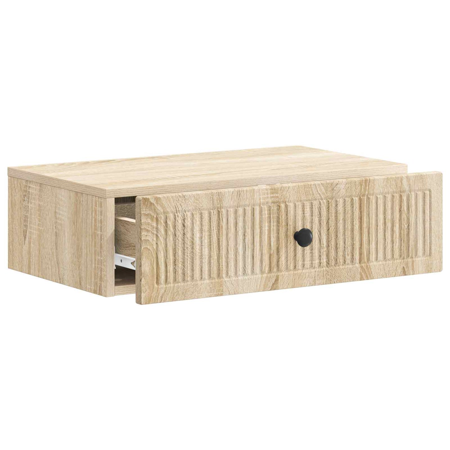 vidaXL Wall-Mounted Side Table Sonoma Oak 59 x 34.5 x 17 cm