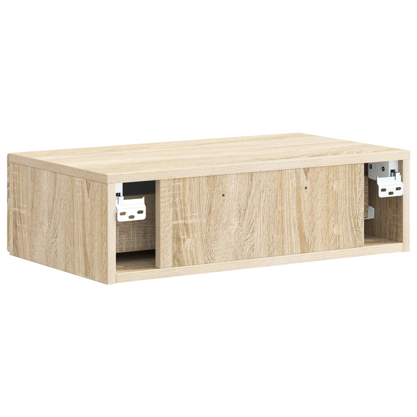vidaXL Wall-Mounted Side Table Sonoma Oak 59 x 34.5 x 17 cm