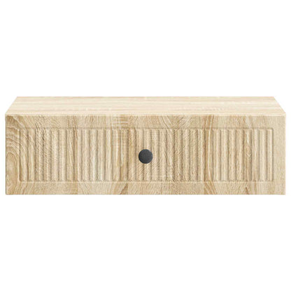 vidaXL Wall-Mounted Side Table Sonoma Oak 59 x 34.5 x 17 cm
