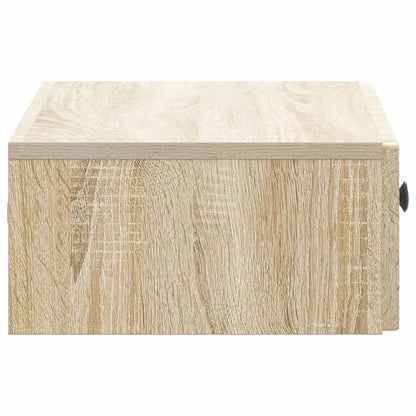 vidaXL Wall-Mounted Side Table Sonoma Oak 59 x 34.5 x 17 cm