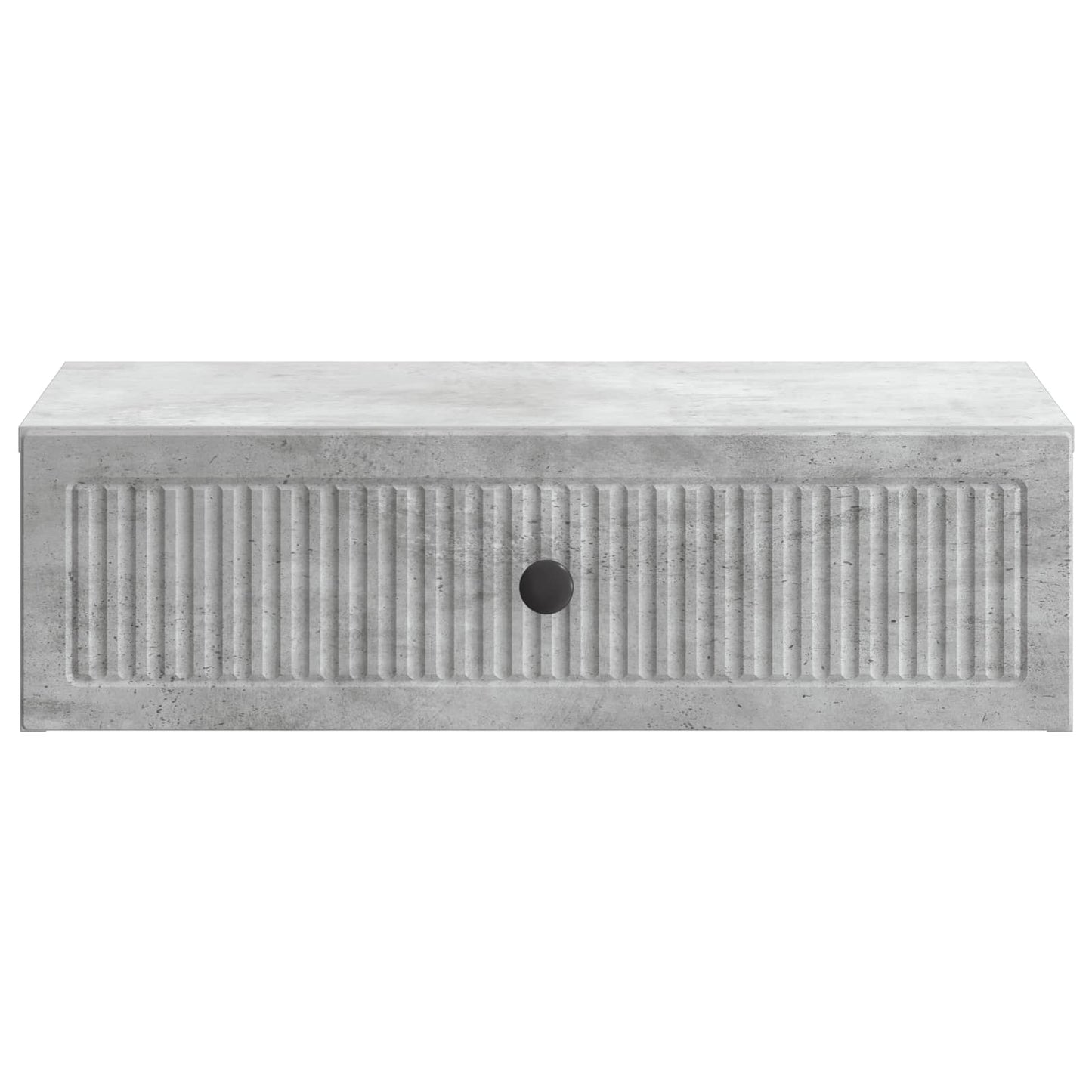 vidaXL Wall-Mounted Side Table Concrete Grey 59 x 34.5 x 17 cm