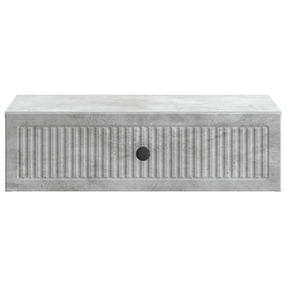 vidaXL Wall-Mounted Side Table Concrete Grey 59 x 34.5 x 17 cm