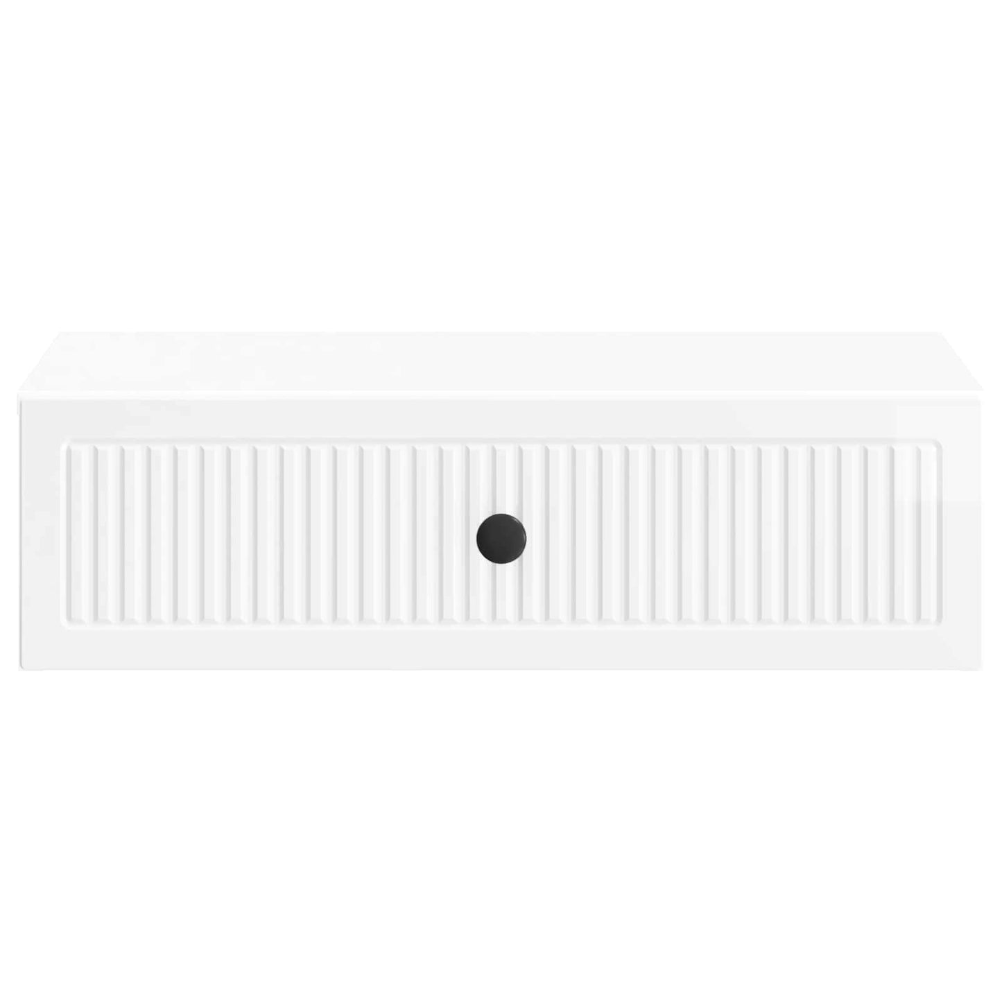 vidaXL Wall-Mounted Side Table High Gloss White 59 x 34.5 x 17 cm