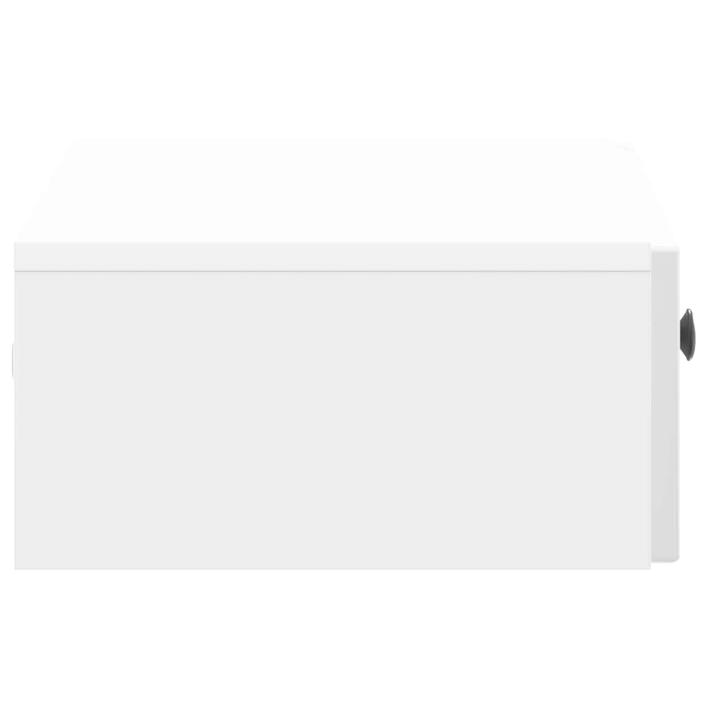 vidaXL Wall-Mounted Side Table High Gloss White 59 x 34.5 x 17 cm