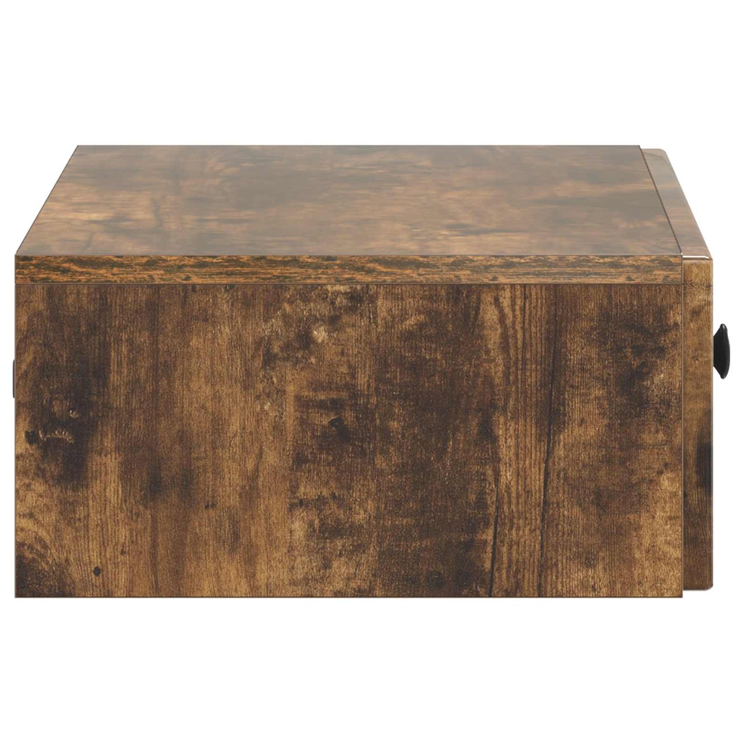 vidaXL Wall-Mounted Side Table Smoked Oak 59 x 34.5 x 17 cm