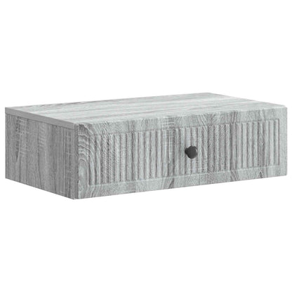 vidaXL Wall-Mounted Side Table Grey Sonoma 59 x 34.5 x 17 cm