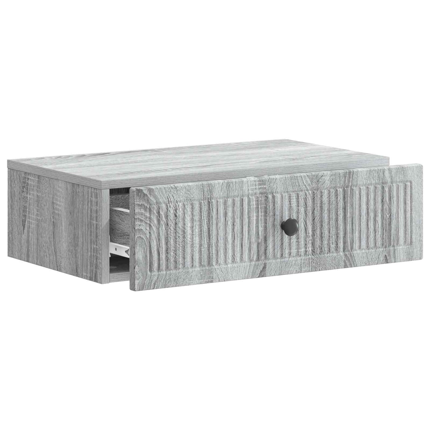 vidaXL Wall-Mounted Side Table Grey Sonoma 59 x 34.5 x 17 cm