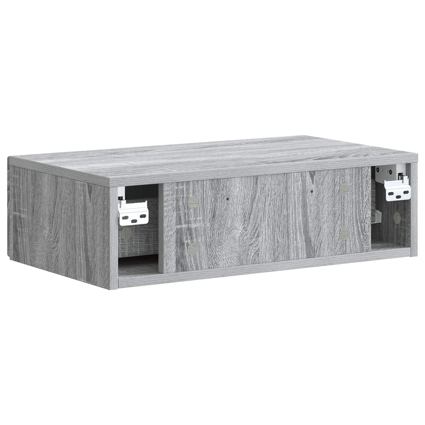 vidaXL Wall-Mounted Side Table Grey Sonoma 59 x 34.5 x 17 cm
