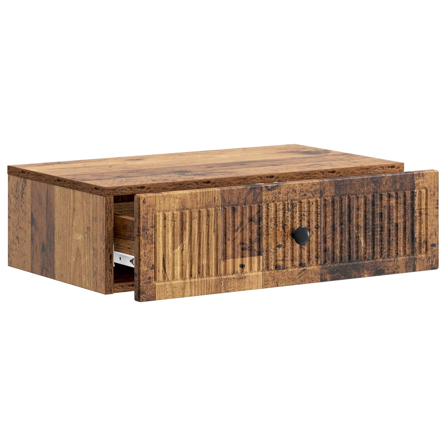 vidaXL Wall-Mounted Side Table Wall-mounted Old Wood 59 x 34.5 x 17 cm