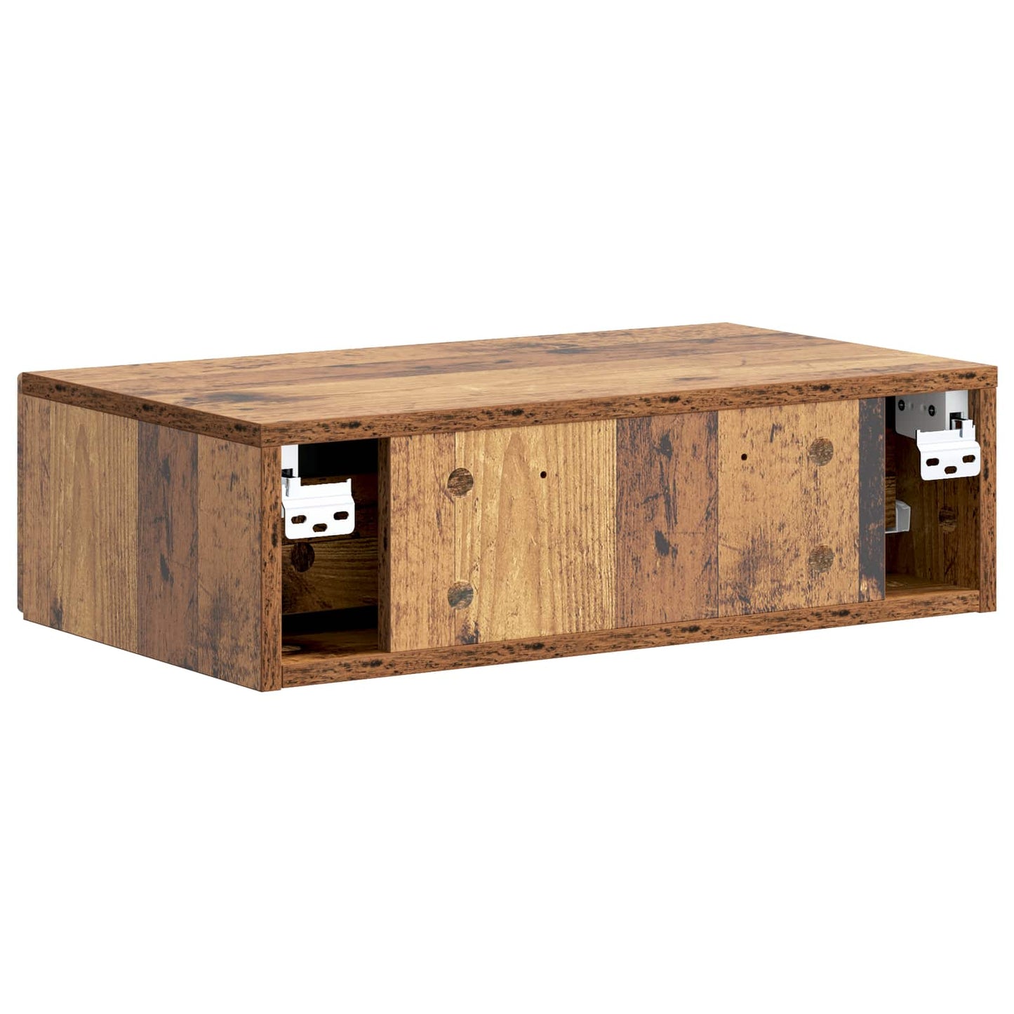 vidaXL Wall-Mounted Side Table Wall-mounted Old Wood 59 x 34.5 x 17 cm