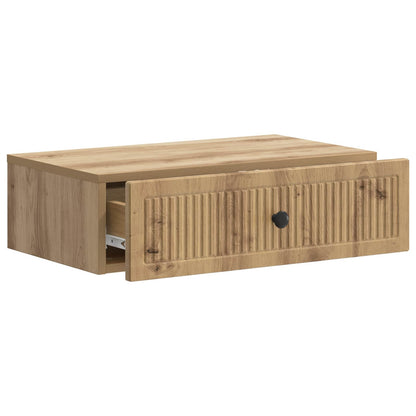vidaXL Wall-Mounted Side Table 59 x 34.5 x 17 cm Engineered Wood