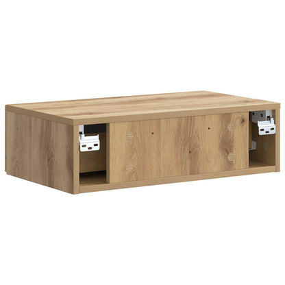 vidaXL Wall-Mounted Side Table 59 x 34.5 x 17 cm Engineered Wood