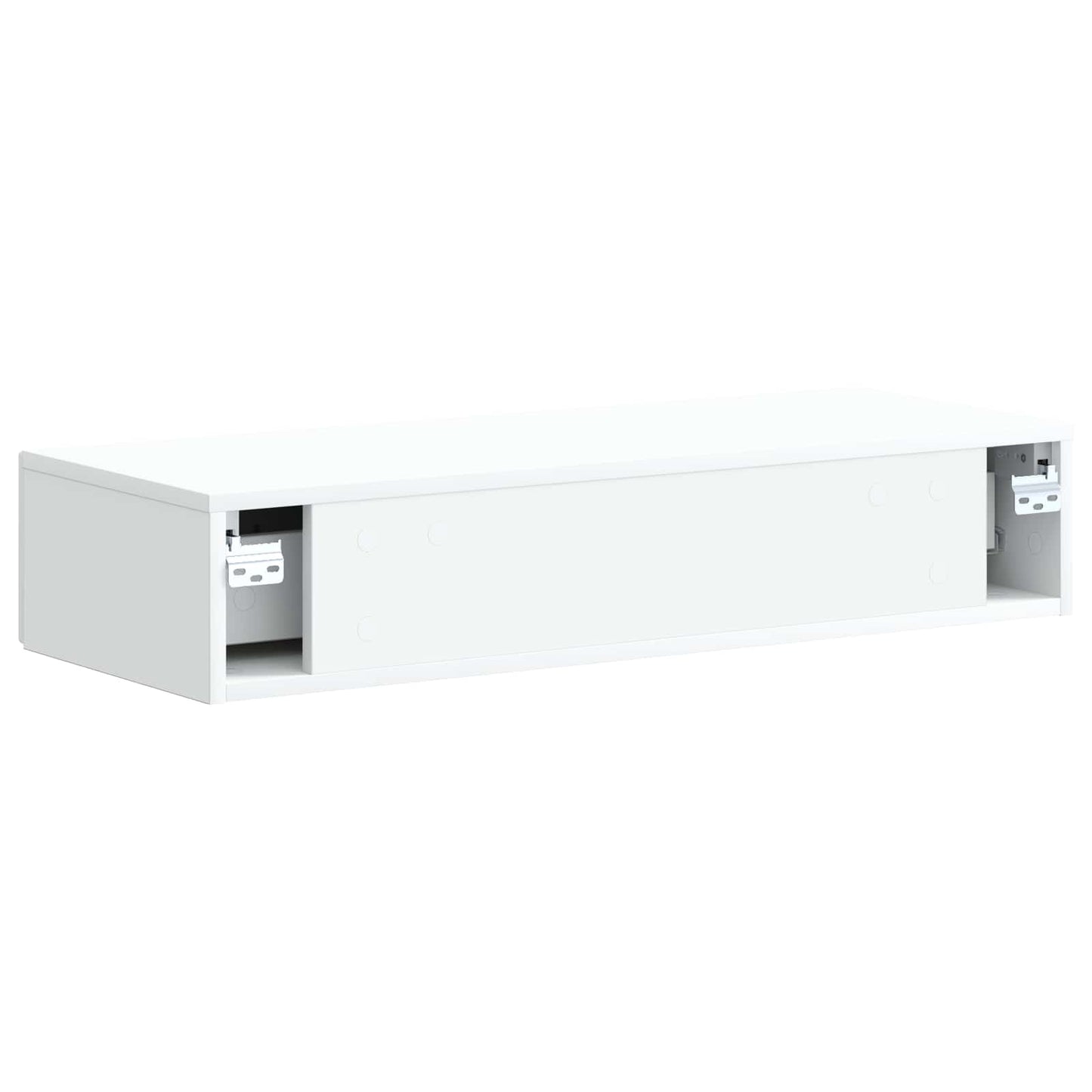 vidaXL Wall-Mounted Side Table Wall-mounted White 87.5 x 34.5 x 17 cm
