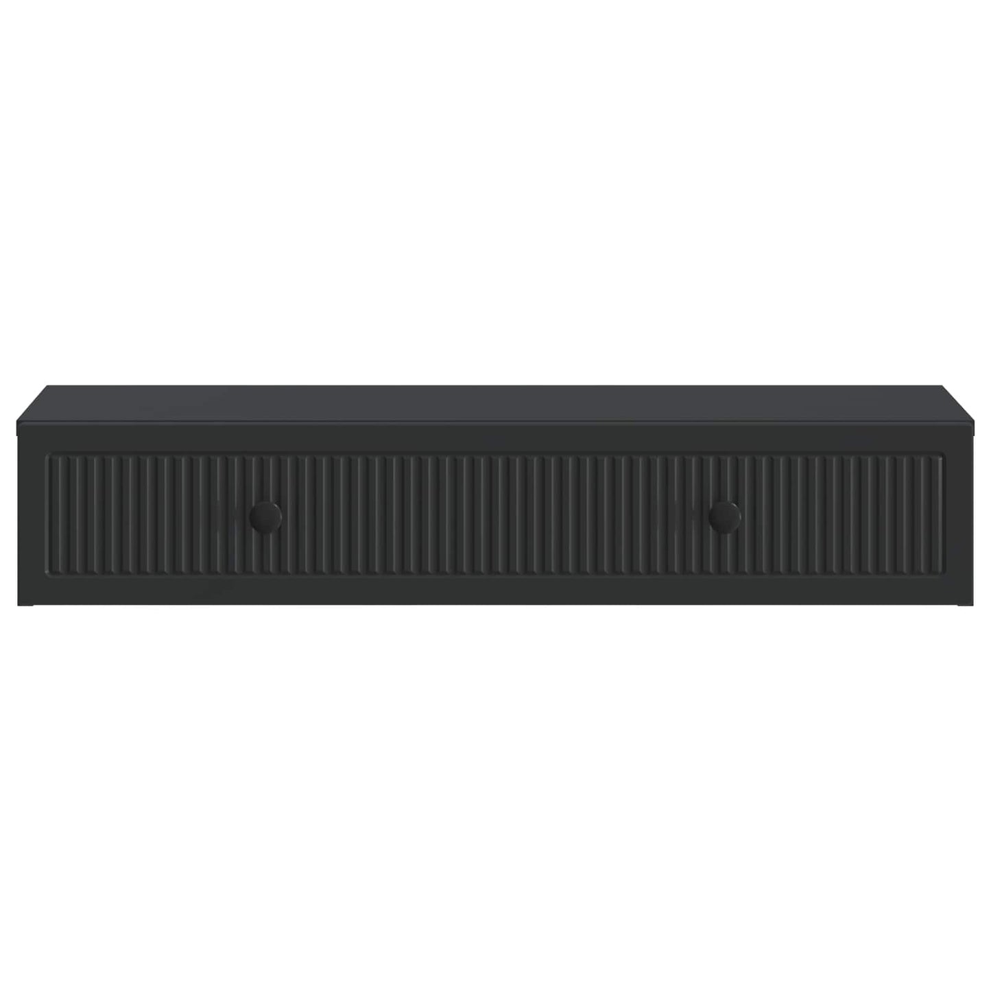 vidaXL Wall-Mounted Side Table Wall-mounted Black 87.5 x 34.5 x 17 cm