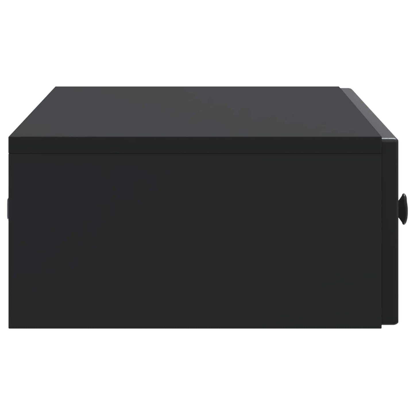 vidaXL Wall-Mounted Side Table Wall-mounted Black 87.5 x 34.5 x 17 cm